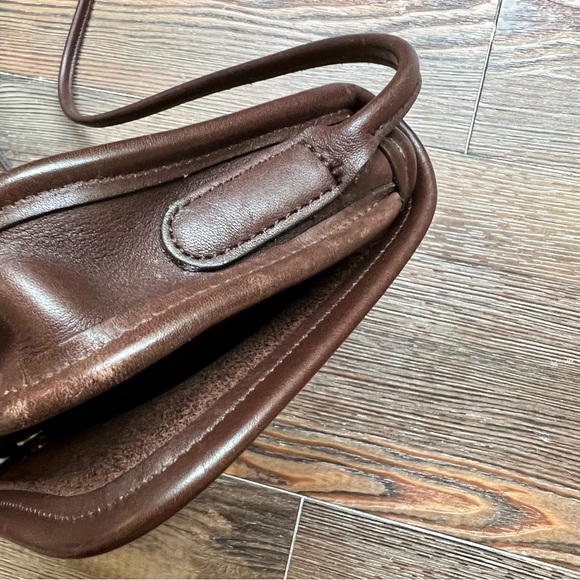 Vintage COACH 1999 Dinky Bag Purse Genuine Leather Dark Brown USA MADE - Picture 10 of 16